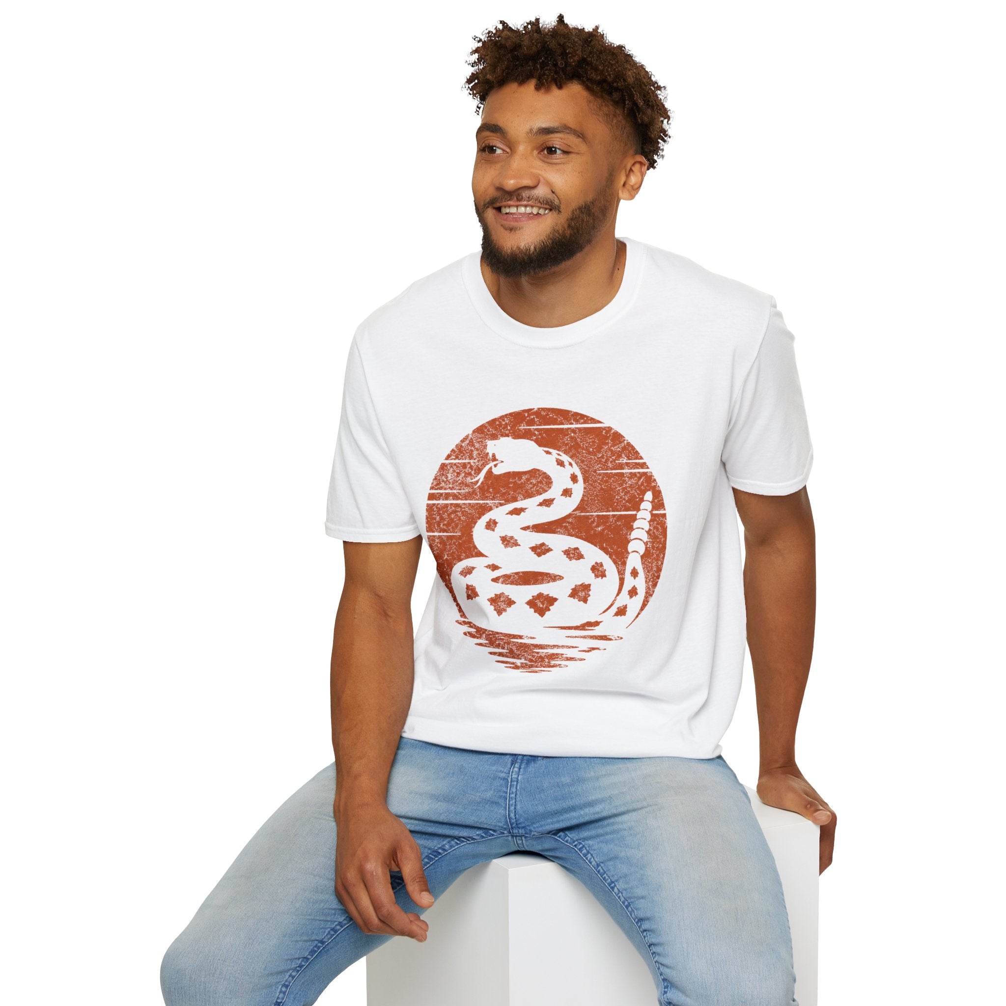 Vintage Rattlesnake Sunset Shirt | Western Snake Graphic Tee