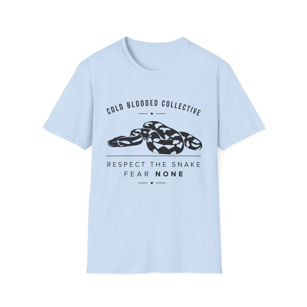 Snake Graphic T-Shirt — "Cold Blooded Collective" Respect The Snake Tee