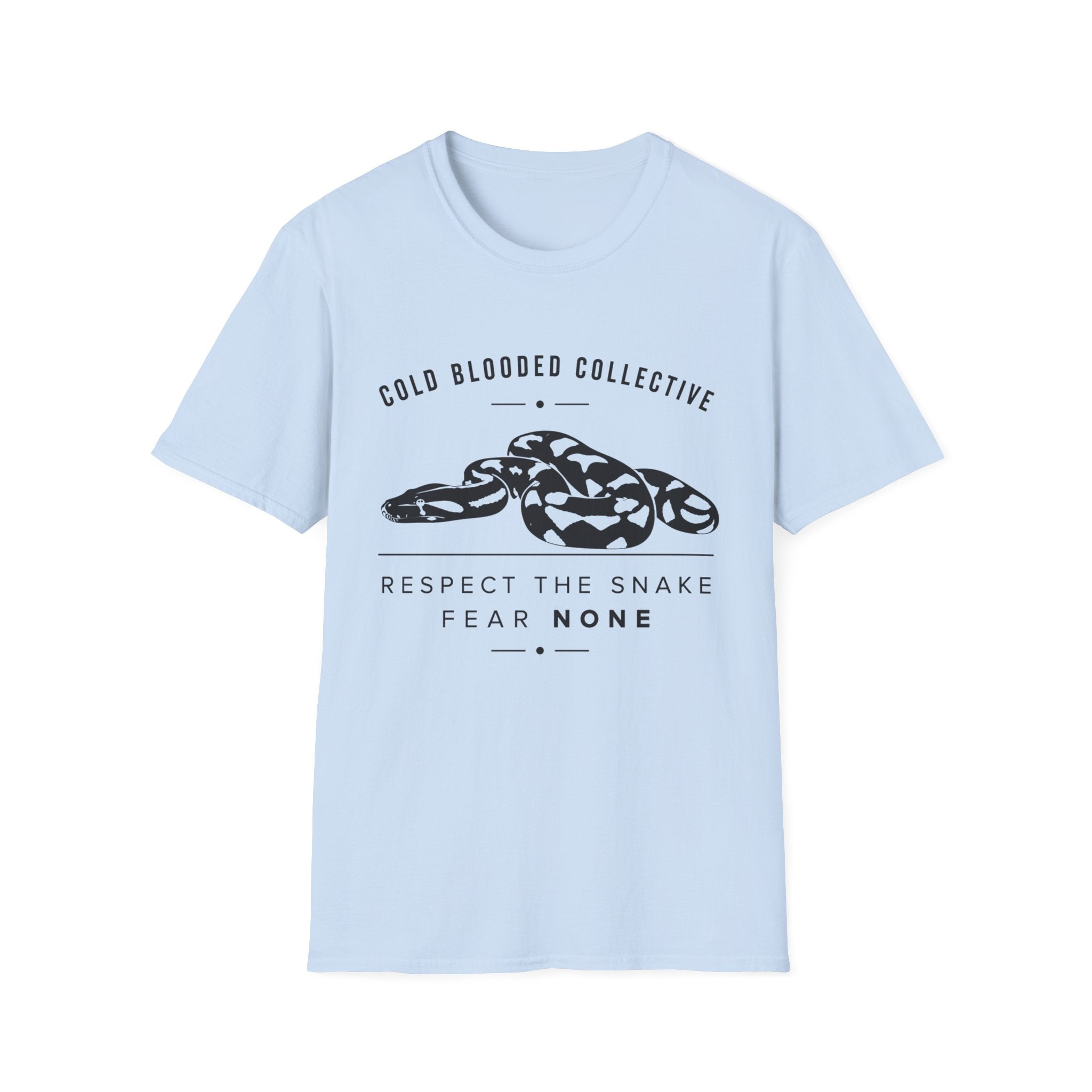 Snake Graphic T-Shirt — "Cold Blooded Collective" Respect The Snake Tee
