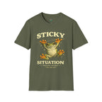 Sticky Situation – Thriving Anyway Frog Graphic T-Shirt