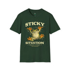 Sticky Situation – Thriving Anyway Frog Graphic T-Shirt