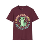 Gecko Vibes Crew T-Shirt — Cute Reptile Friend Graphic Tee