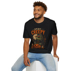 Stay Creepy Iguana Halloween Shirt | Funny Reptile Spooky Season Tee