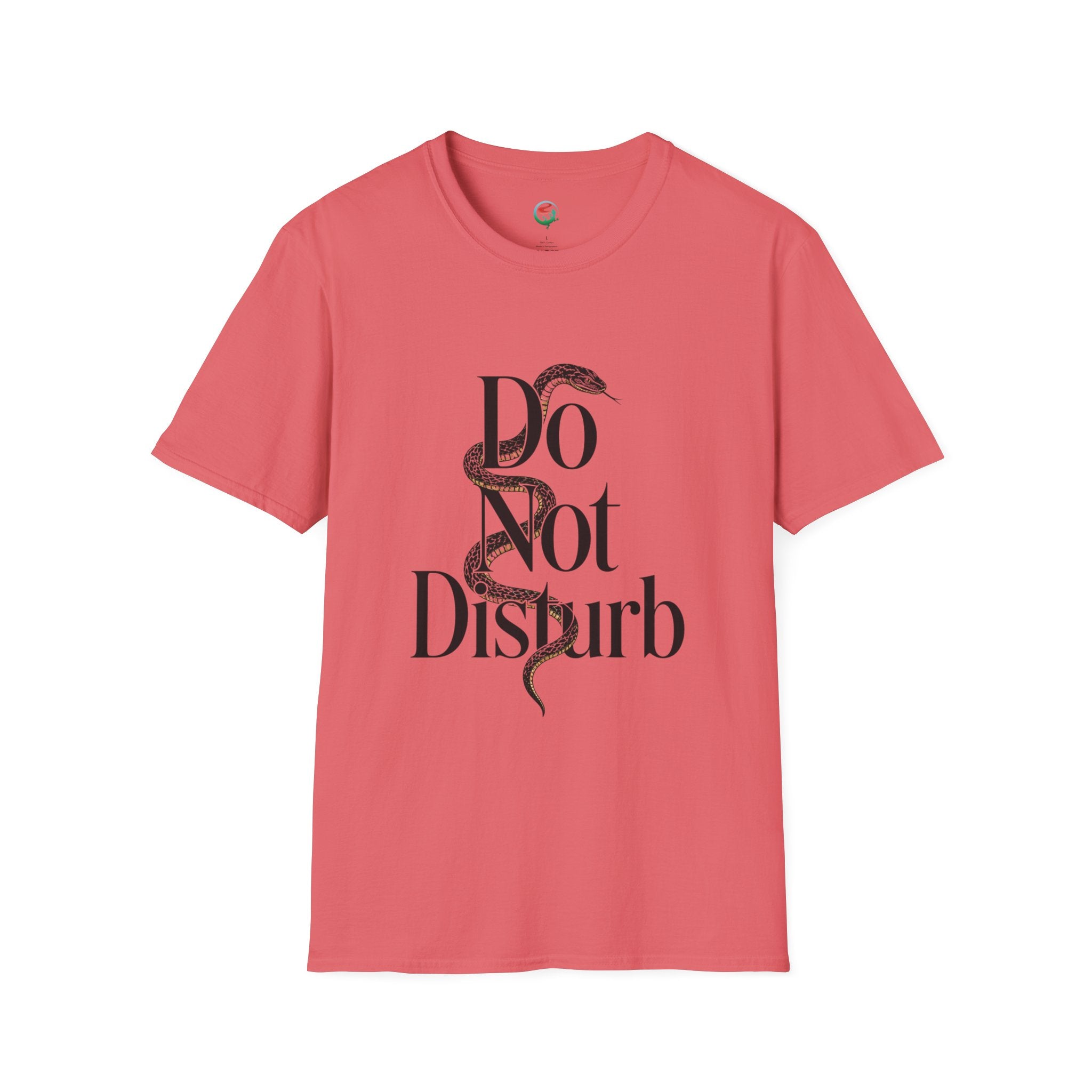 Do Not Disturb Snake T-Shirt — Graphic Relaxed Fit Tee with Serpent Art