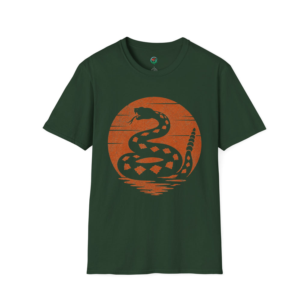 Vintage Rattlesnake Sunset Shirt | Western Snake Graphic Tee