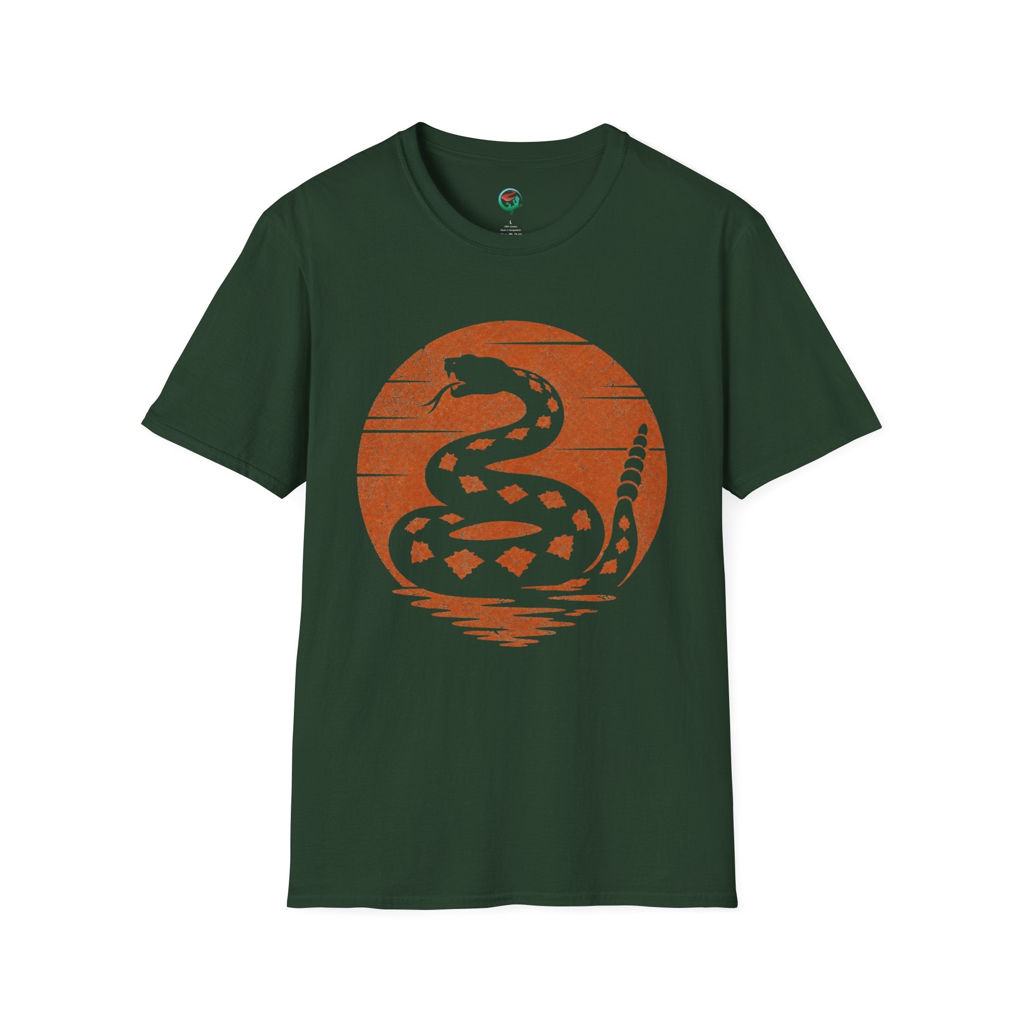 Vintage Rattlesnake Sunset Shirt | Western Snake Graphic Tee
