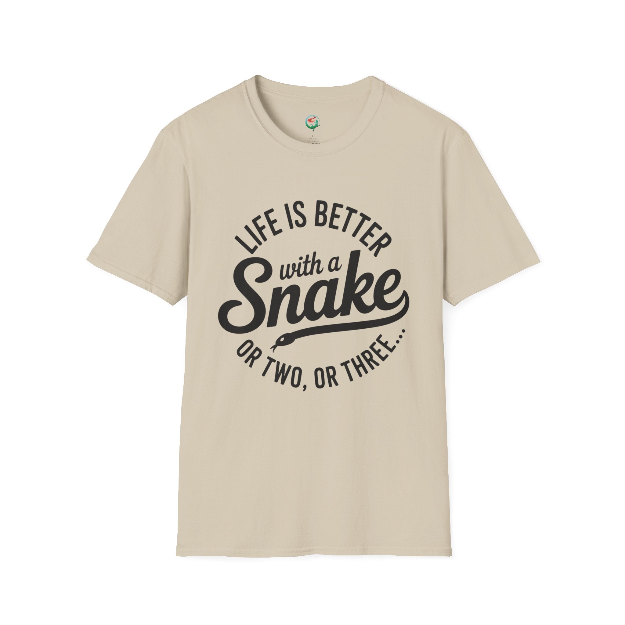 Snake Lover T-Shirt — "Life Is Better With a Snake" Graphic Tee