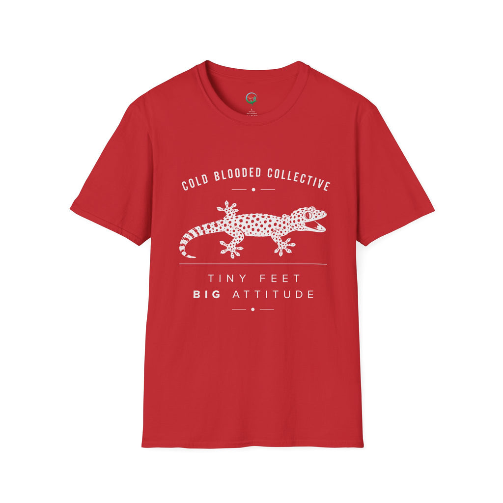 Tokay Gecko T-Shirt — "Cold Blooded Collective: Tiny Feet, Big Attitude"