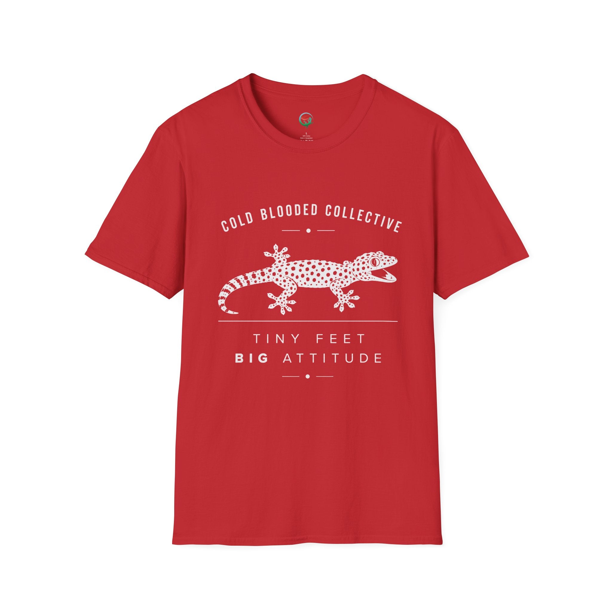 Tokay Gecko T-Shirt — "Cold Blooded Collective: Tiny Feet, Big Attitude"