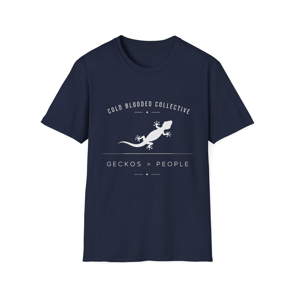 Gecko Over People Graphic T-Shirt — "Cold Blooded Collective" GeckoTee