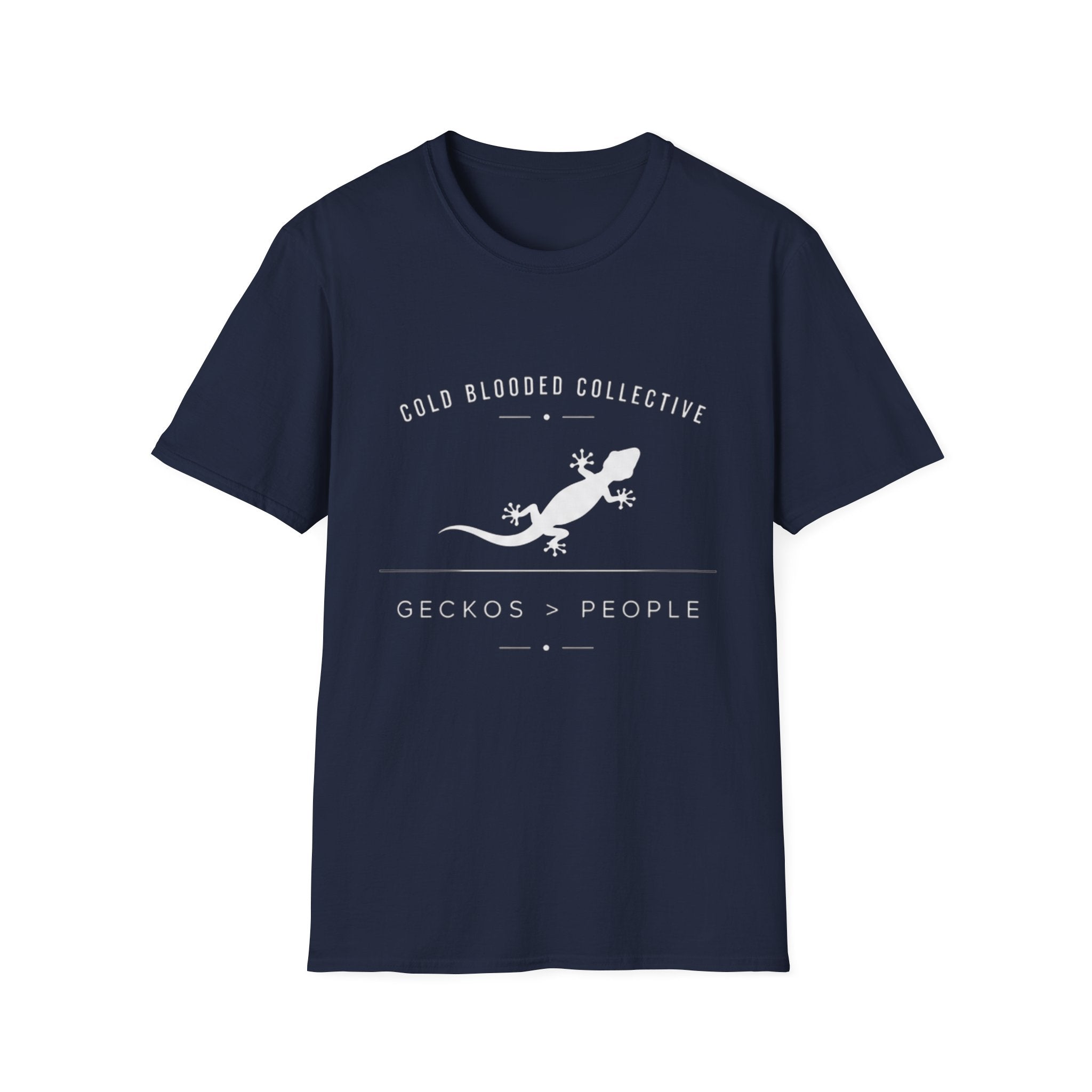 Gecko Over People Graphic T-Shirt — "Cold Blooded Collective" GeckoTee