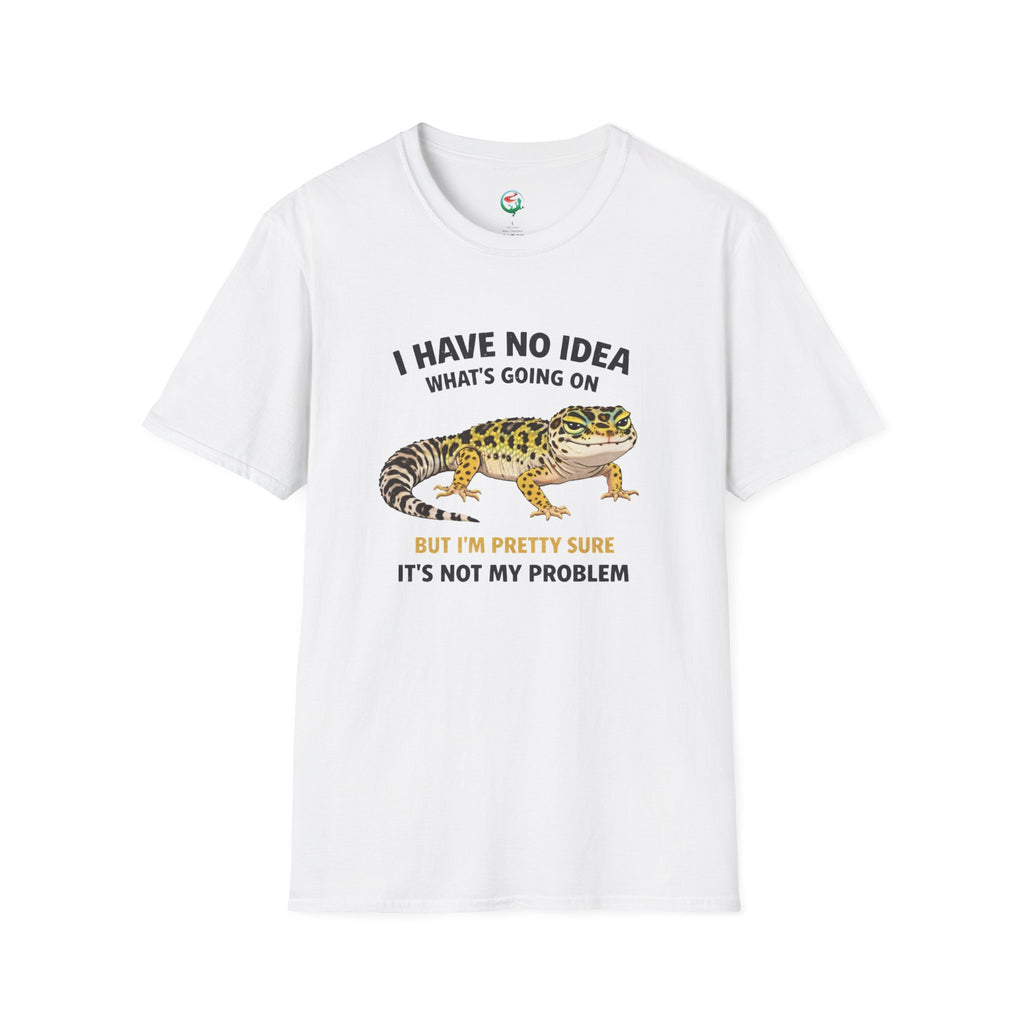 Leopard Gecko Graphic Tee — "I Have No Idea What's Going On" Funny Lizard T-Shirt