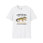 Leopard Gecko Graphic Tee — "I Have No Idea What's Going On" Funny Lizard T-Shirt