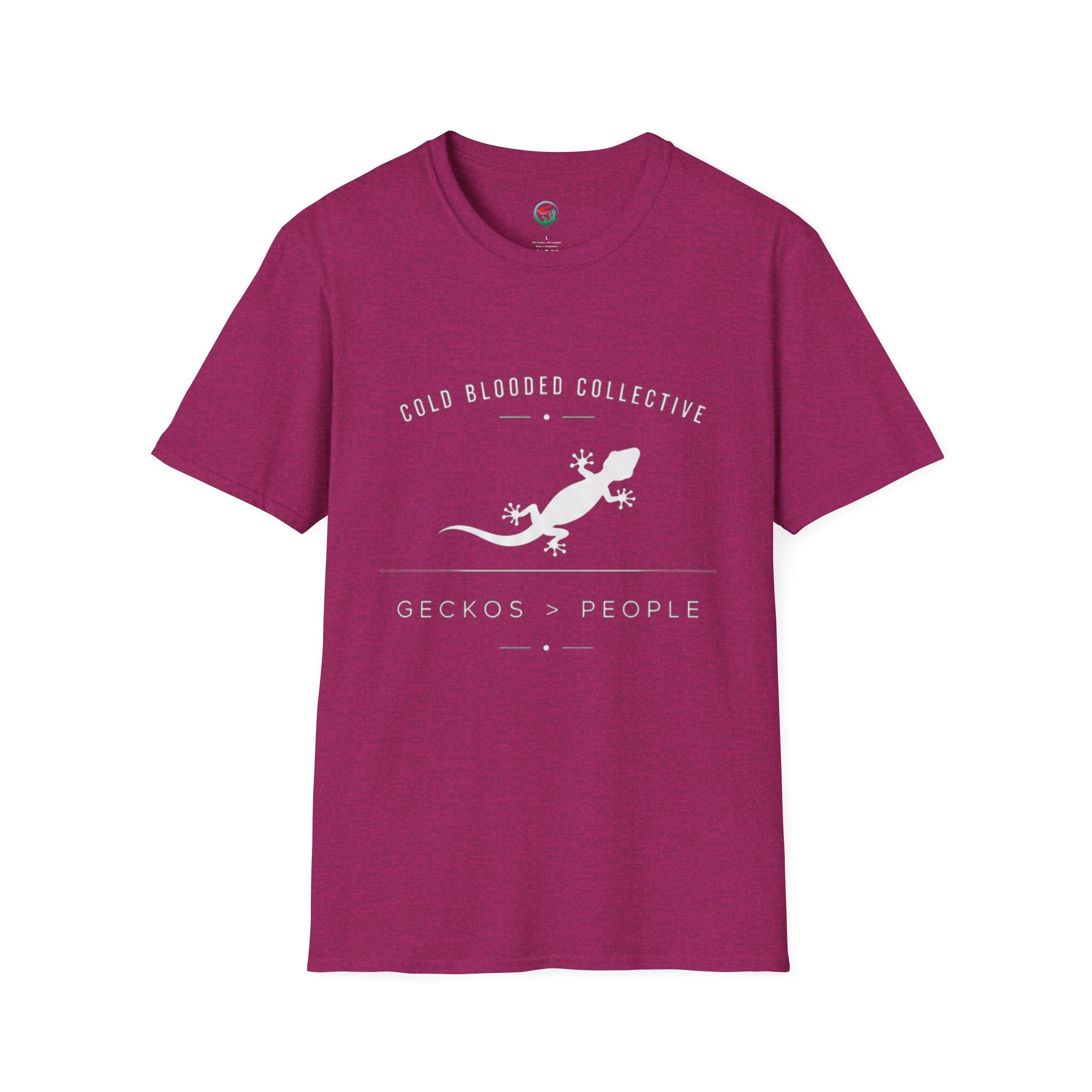Gecko Over People Graphic T-Shirt — "Cold Blooded Collective" GeckoTee