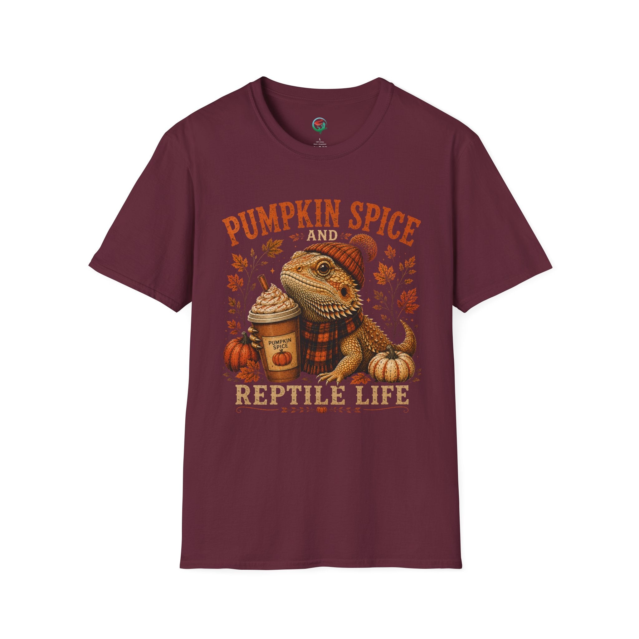 Pumpkin Spice and Reptile Life Shirt | Cute Bearded Dragon Fall Tee