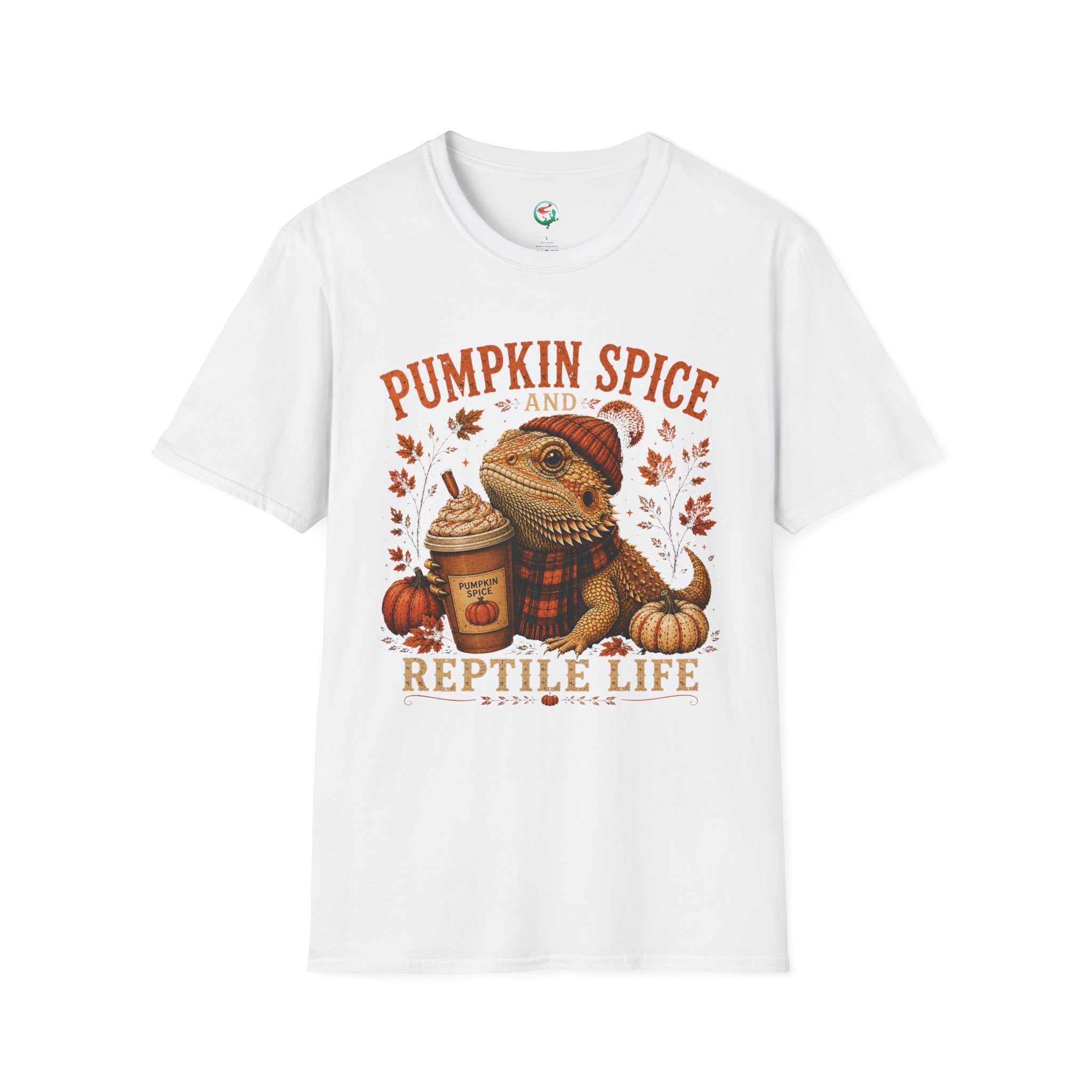 Pumpkin Spice and Reptile Life Shirt | Cute Bearded Dragon Fall Tee