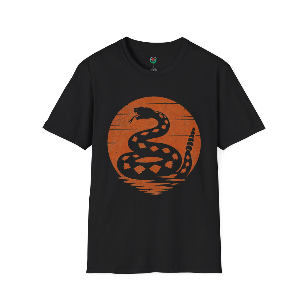 Vintage Rattlesnake Sunset Shirt | Western Snake Graphic Tee