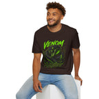 Venom Mode Graphic T-Shirt — Neon Green Snake Illustration