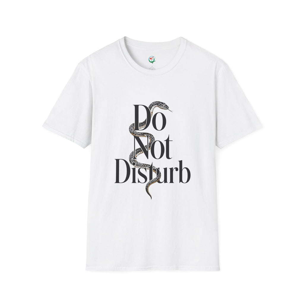Do Not Disturb Snake T-Shirt — Graphic Relaxed Fit Tee with Serpent Art