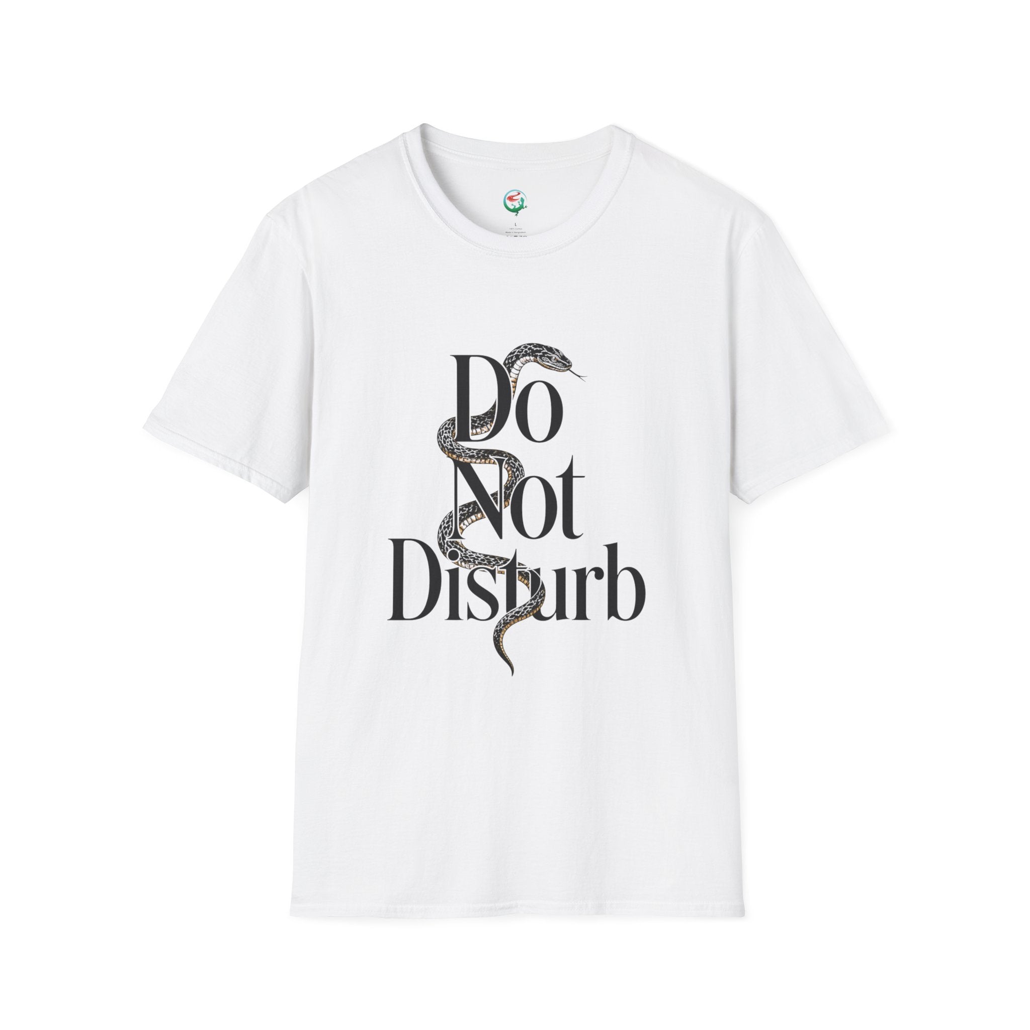 Do Not Disturb Snake T-Shirt — Graphic Relaxed Fit Tee with Serpent Art