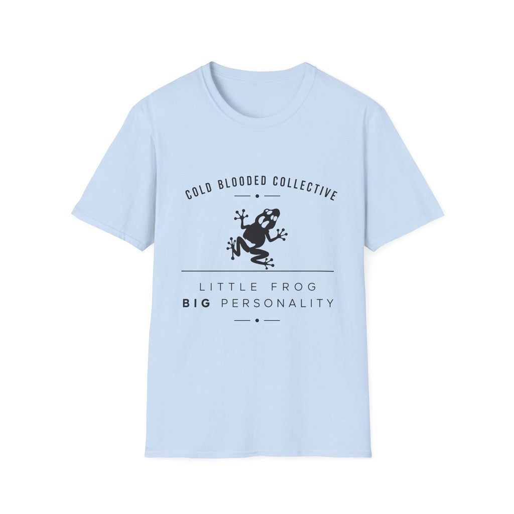 Cold Blooded Collective Frog T-Shirt — 'Little Frog Big Personality' Graphic Tee