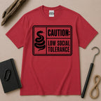 Low Social Tolerance Snake Shirt | Funny Introvert Reptile Tee
