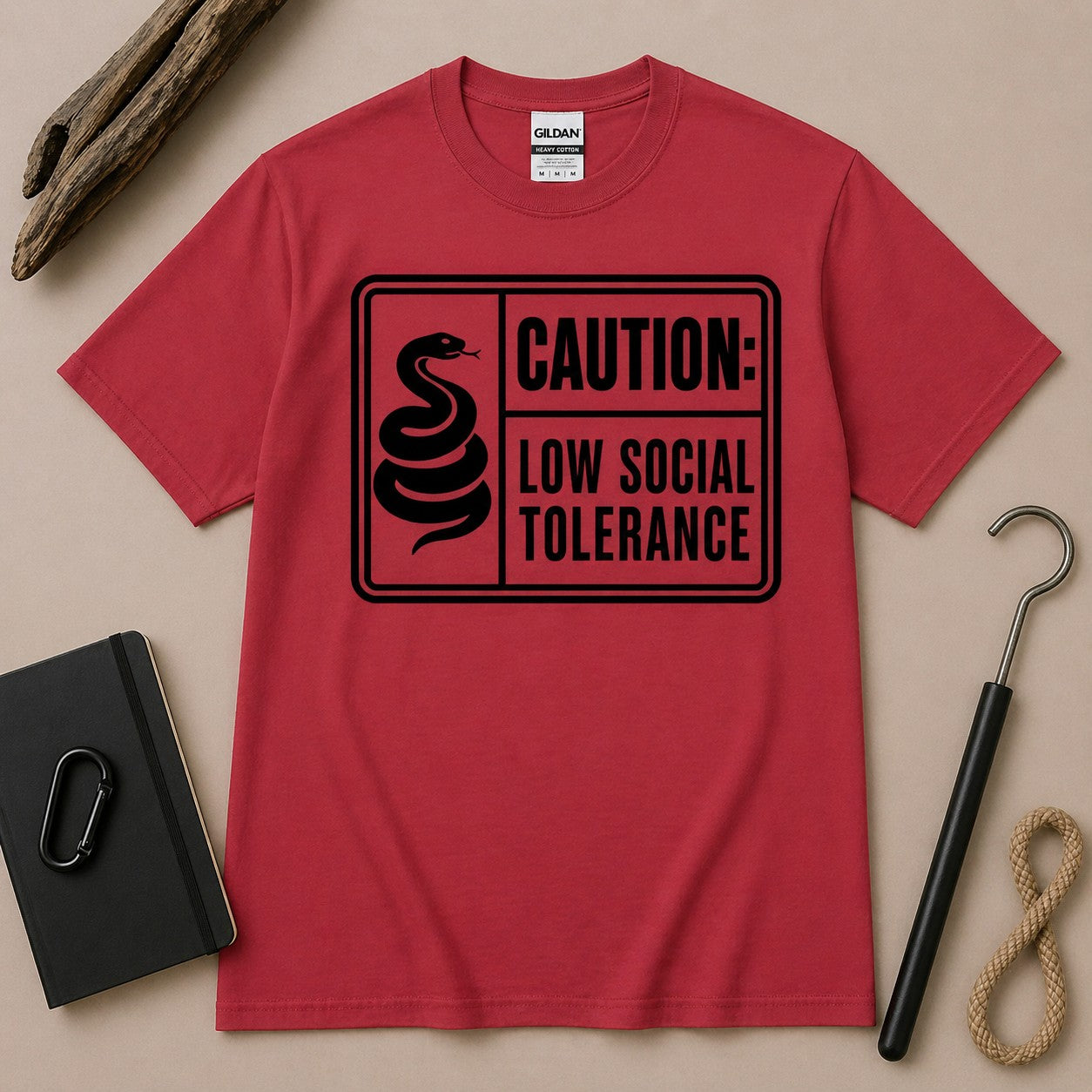 Low Social Tolerance Snake Shirt | Funny Introvert Reptile Tee