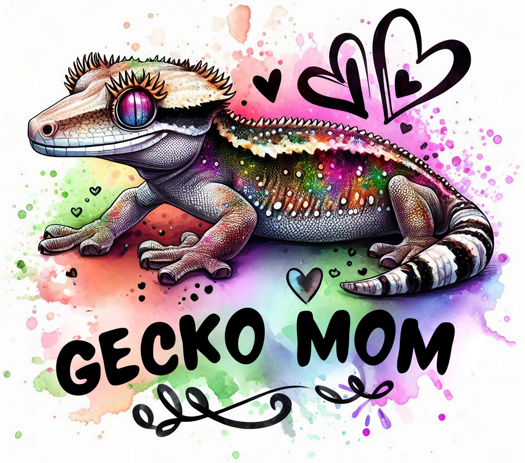 Gecko Mom 20oz Stainless Steel Tumbler — Colorful Reptile Lover Travel Cup
