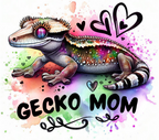 Gecko Mom 20oz Stainless Steel Tumbler — Colorful Reptile Lover Travel Cup