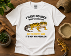 I Have No Idea What’s Going On Leopard Gecko Shirt | Funny Reptile Tee 🦎😂