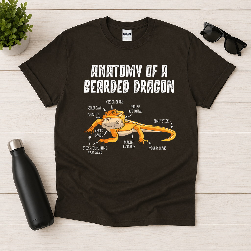 Anatomy of a Bearded Dragon Shirt | Funny Beardie Lover Tee