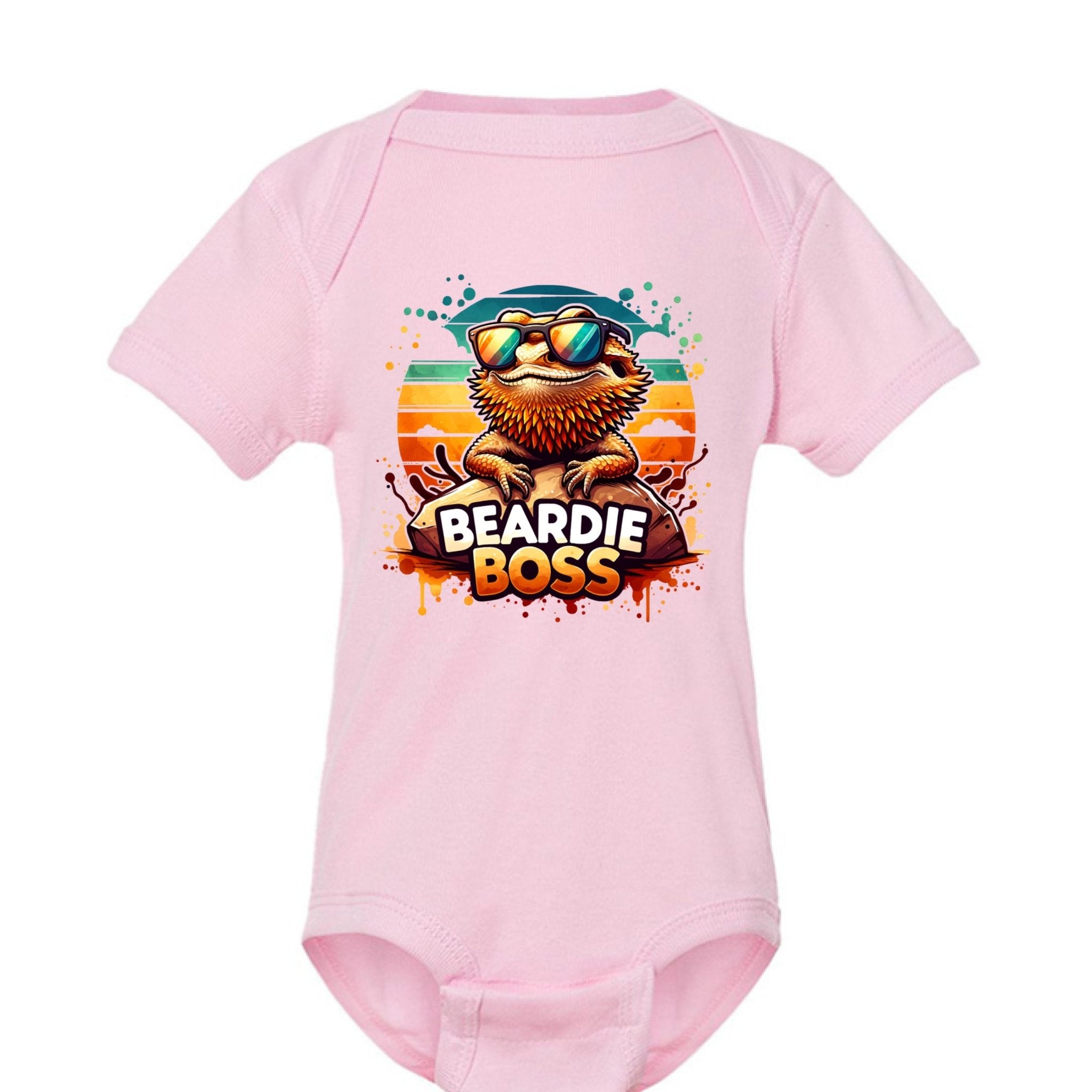 Cute Infant Beardie Boss Onesie - Red River Exotics