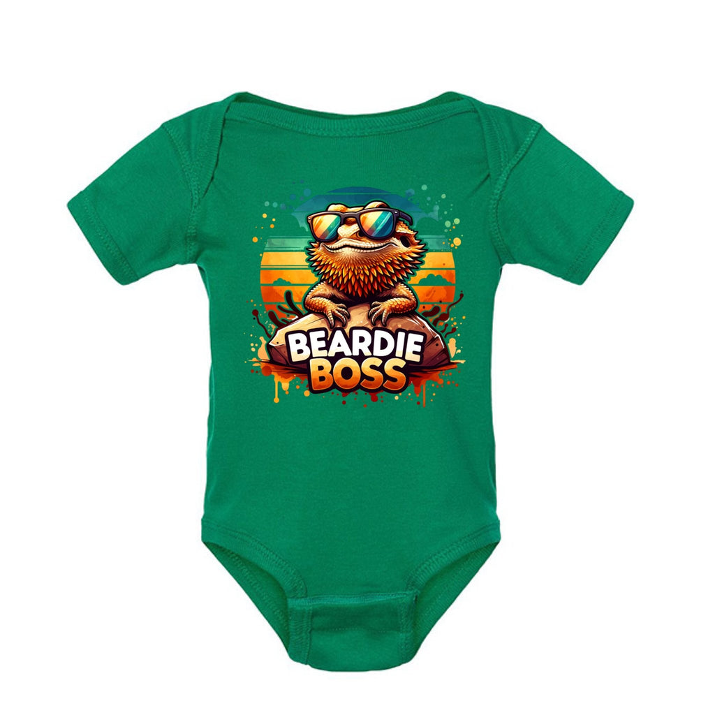 Cute Infant Beardie Boss Onesie - Red River Exotics