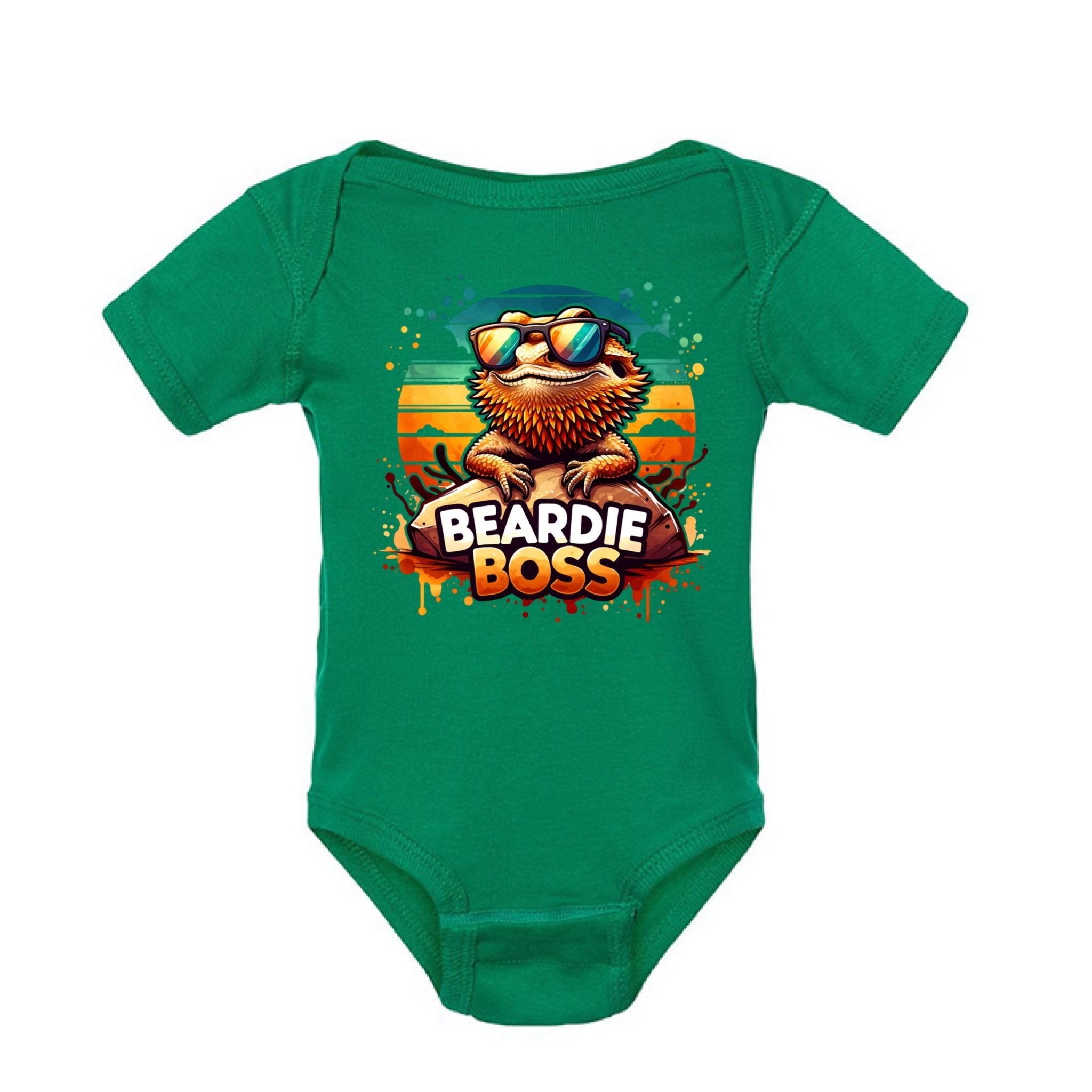 Cute Infant Beardie Boss Onesie - Red River Exotics