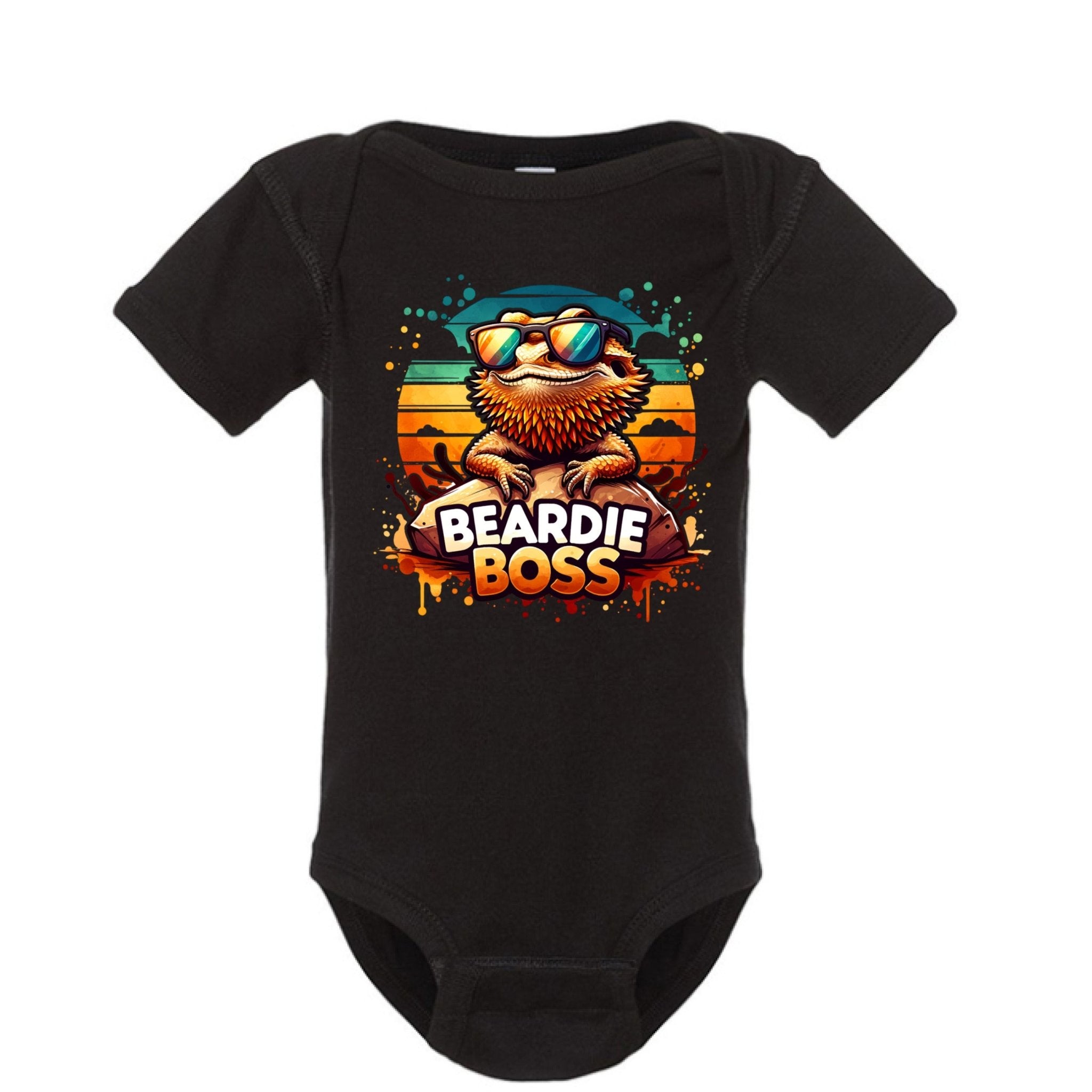Cute Infant Beardie Boss Onesie - Red River Exotics