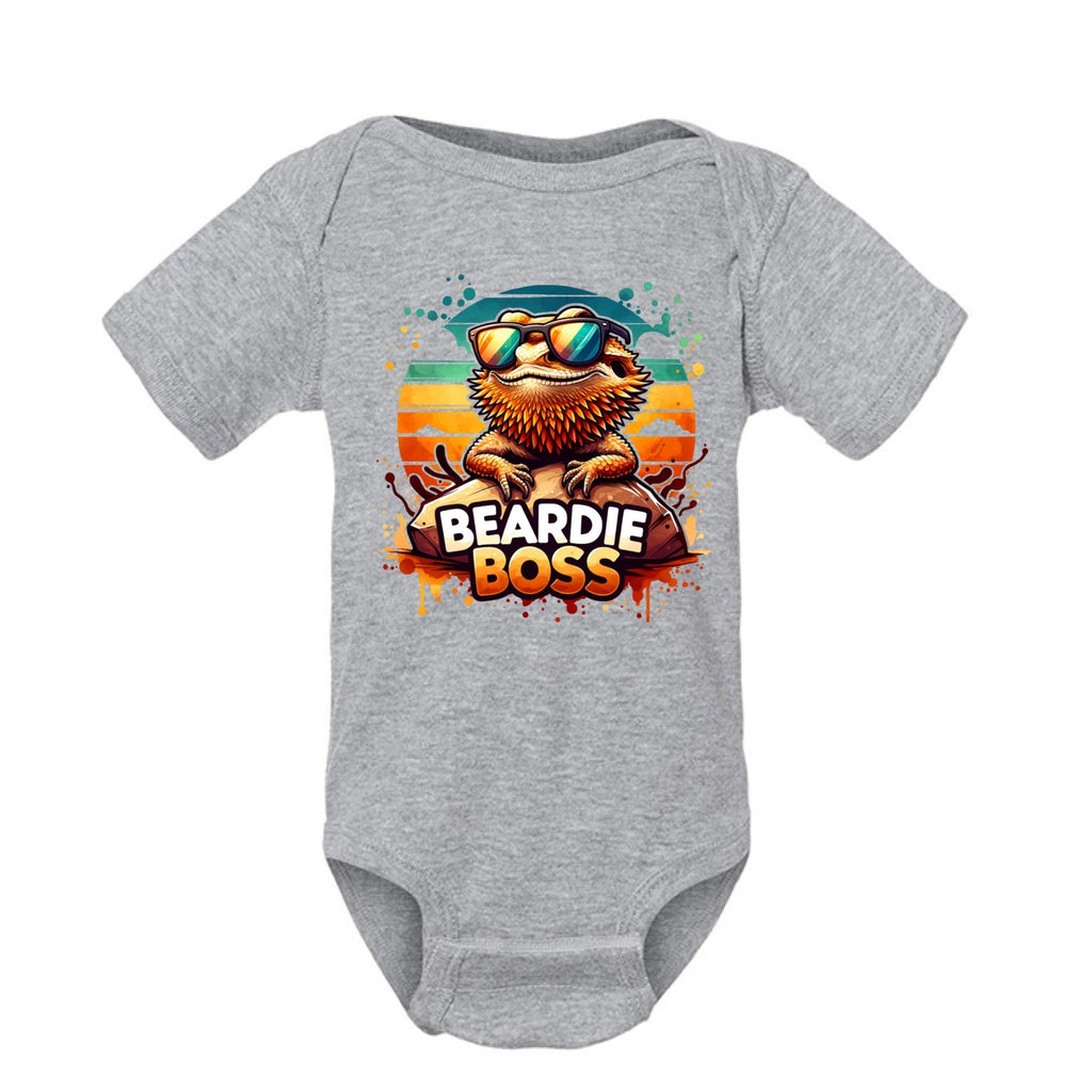 Cute Infant Beardie Boss Onesie - Red River Exotics