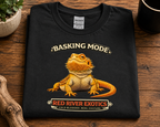 Basking Mode Bearded Dragon T-Shirt | Funny Beardie Tee for Reptile Lovers | Red River Exotics Shirt