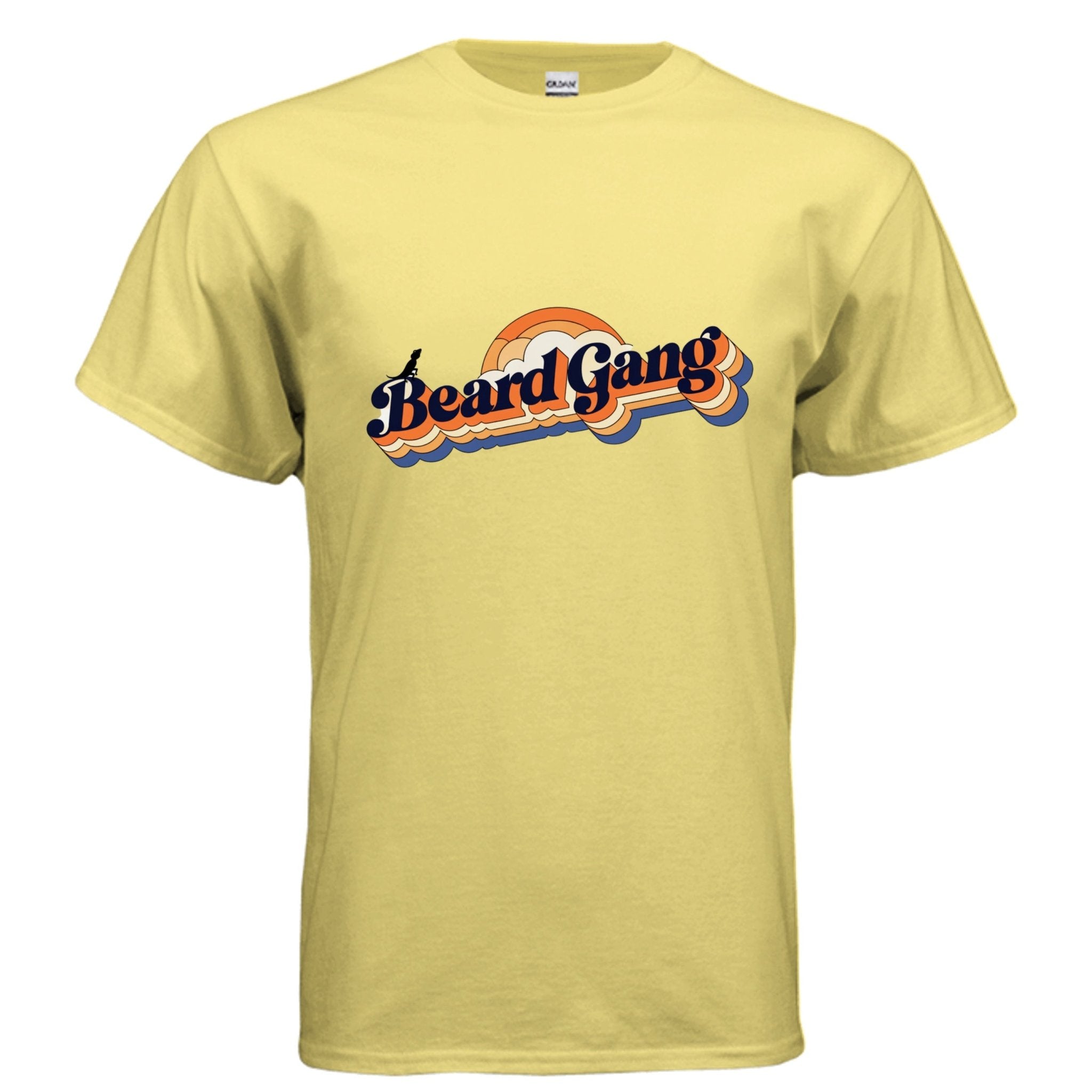Beard Gang Fun and Unique Retro Bearded Dragon Graphic Tee Shirt - Red River Exotics LLC