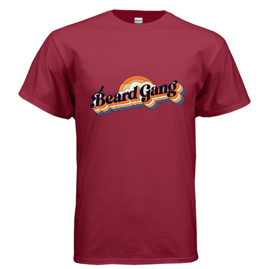 Beard Gang Fun and Unique Retro Bearded Dragon Graphic Tee Shirt - Red River Exotics LLC