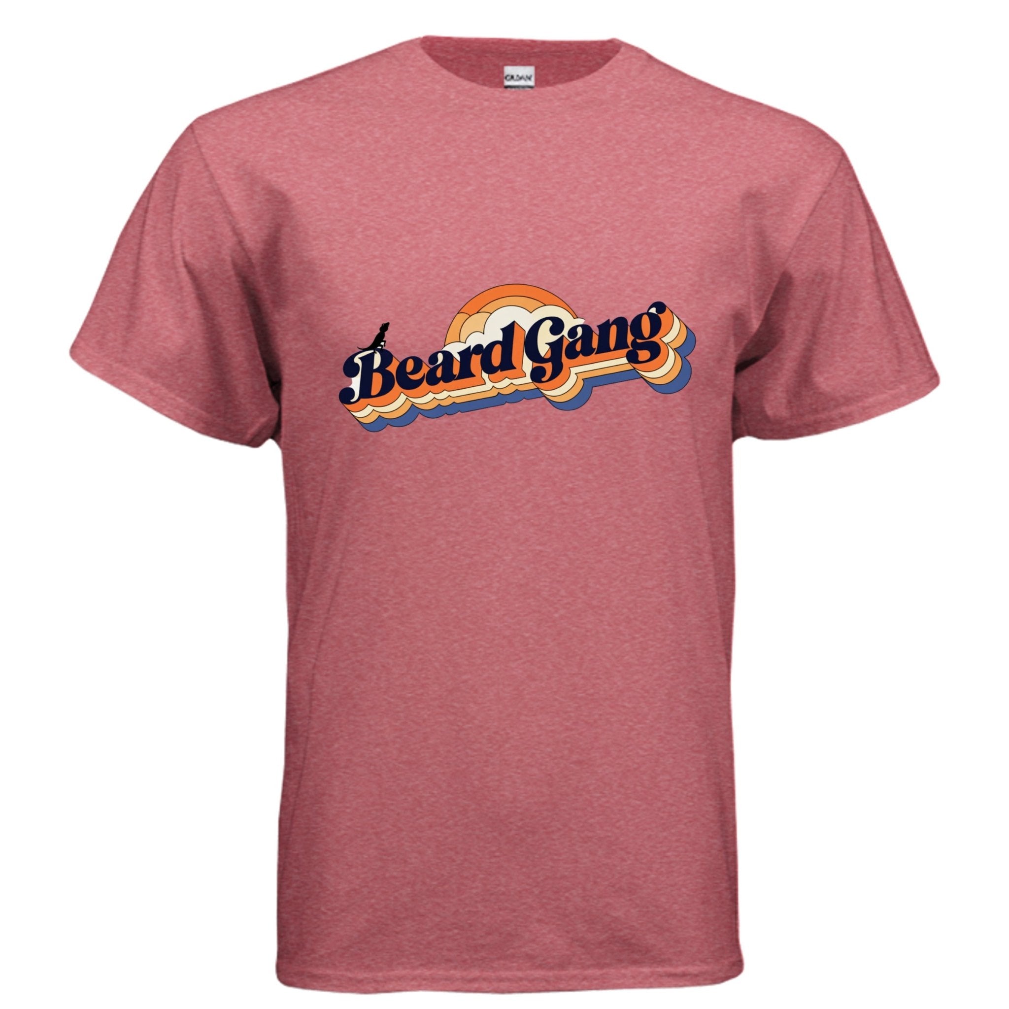 Beard Gang Fun and Unique Retro Bearded Dragon Graphic Tee Shirt - Red River Exotics LLC