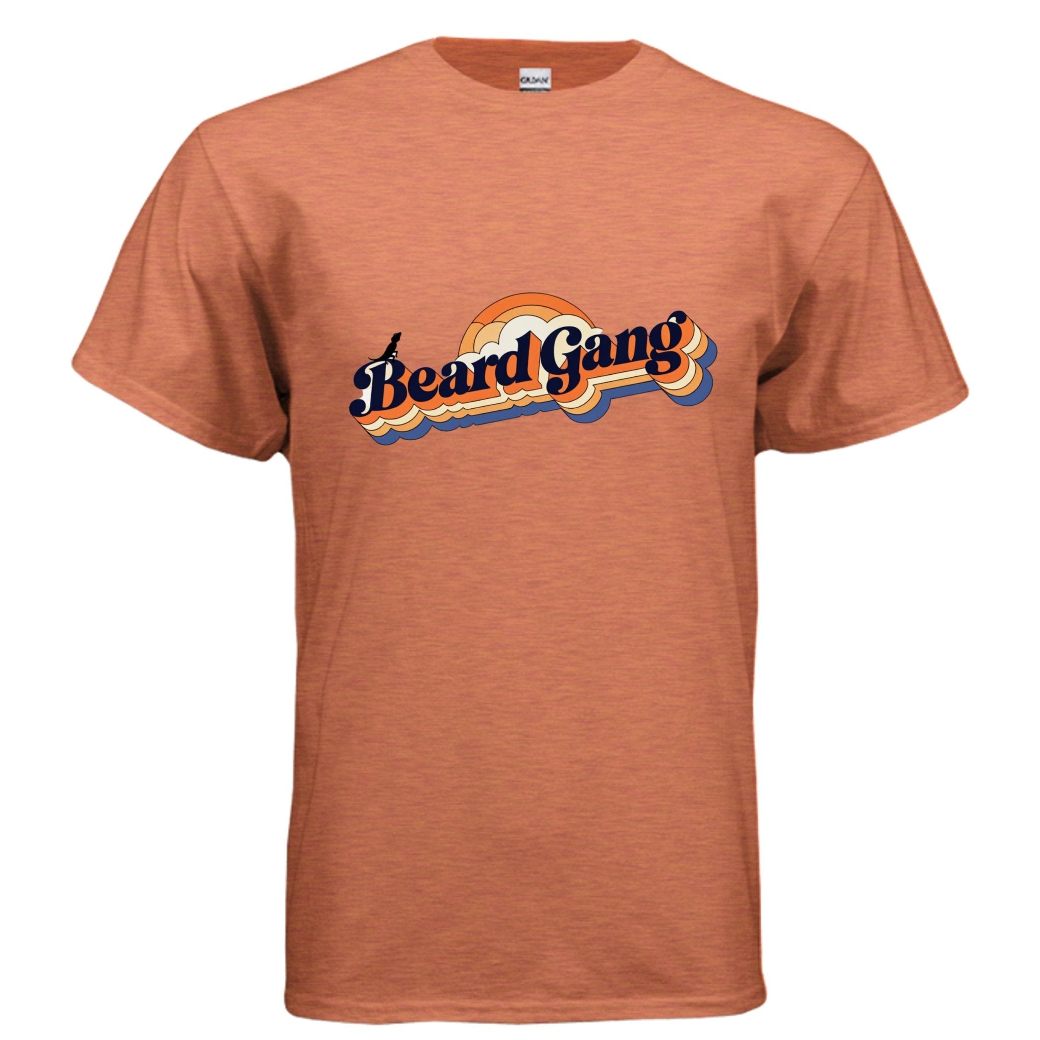 Beard Gang Fun and Unique Retro Bearded Dragon Graphic Tee Shirt - Red River Exotics LLC