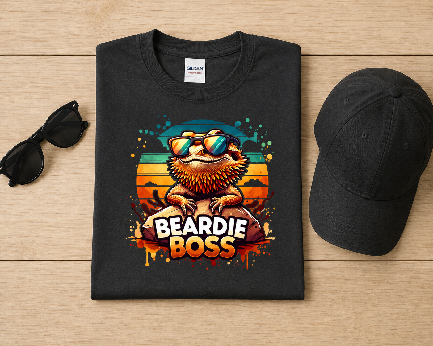 Beardie Boss Shirt | Cool Bearded Dragon Graphic Tee