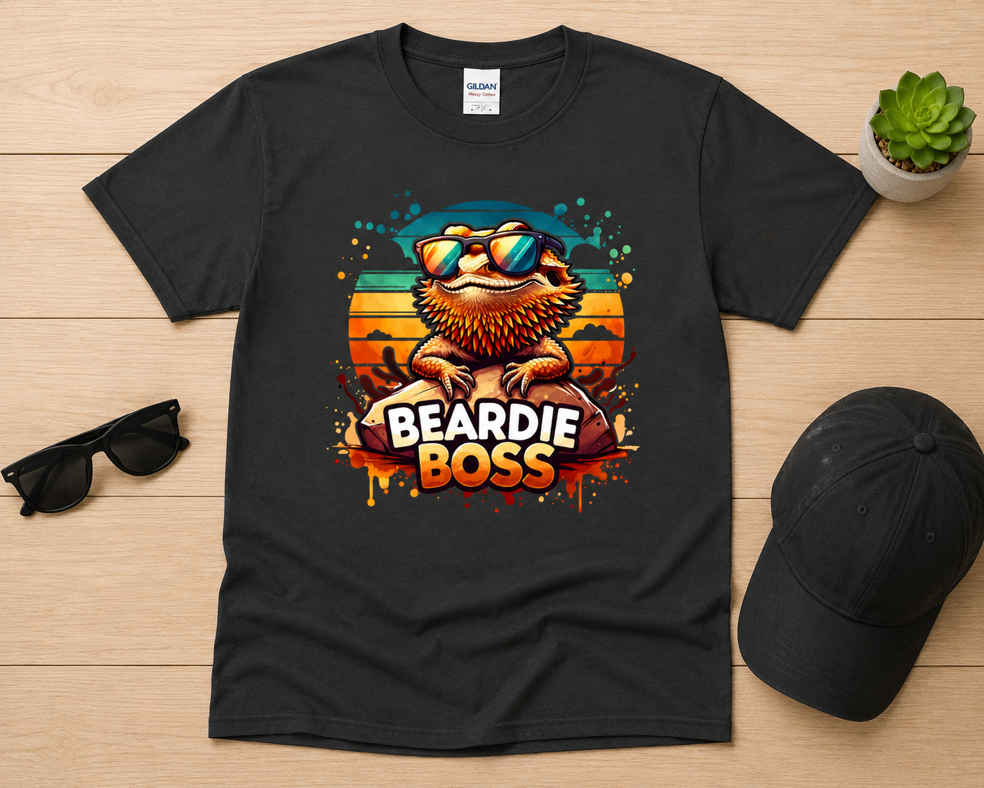Beardie Boss Shirt | Cool Bearded Dragon Graphic Tee