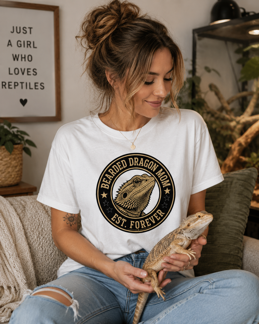 Bearded Dragon Mom EST Forever