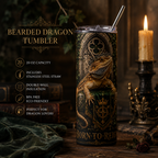 Bearded Dragon Born to Reign Stainless Steel Tumbler, 20oz