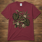 Botanical Snake T-Shirt | Vintage Floral Snake Graphic Tee