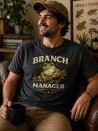 Branch Manager Frog T-Shirt | Funny Tree Frog Employee of the Month Tee