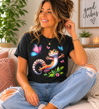Butterfly Leopard Gecko Shirt | Cute Gecko Lover Graphic Tee
