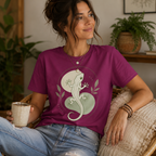 Minimalist Gecko T-Shirt | Aesthetic Reptile Lover Nature Tee