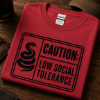 Low Social Tolerance Snake Shirt | Funny Introvert Reptile Tee